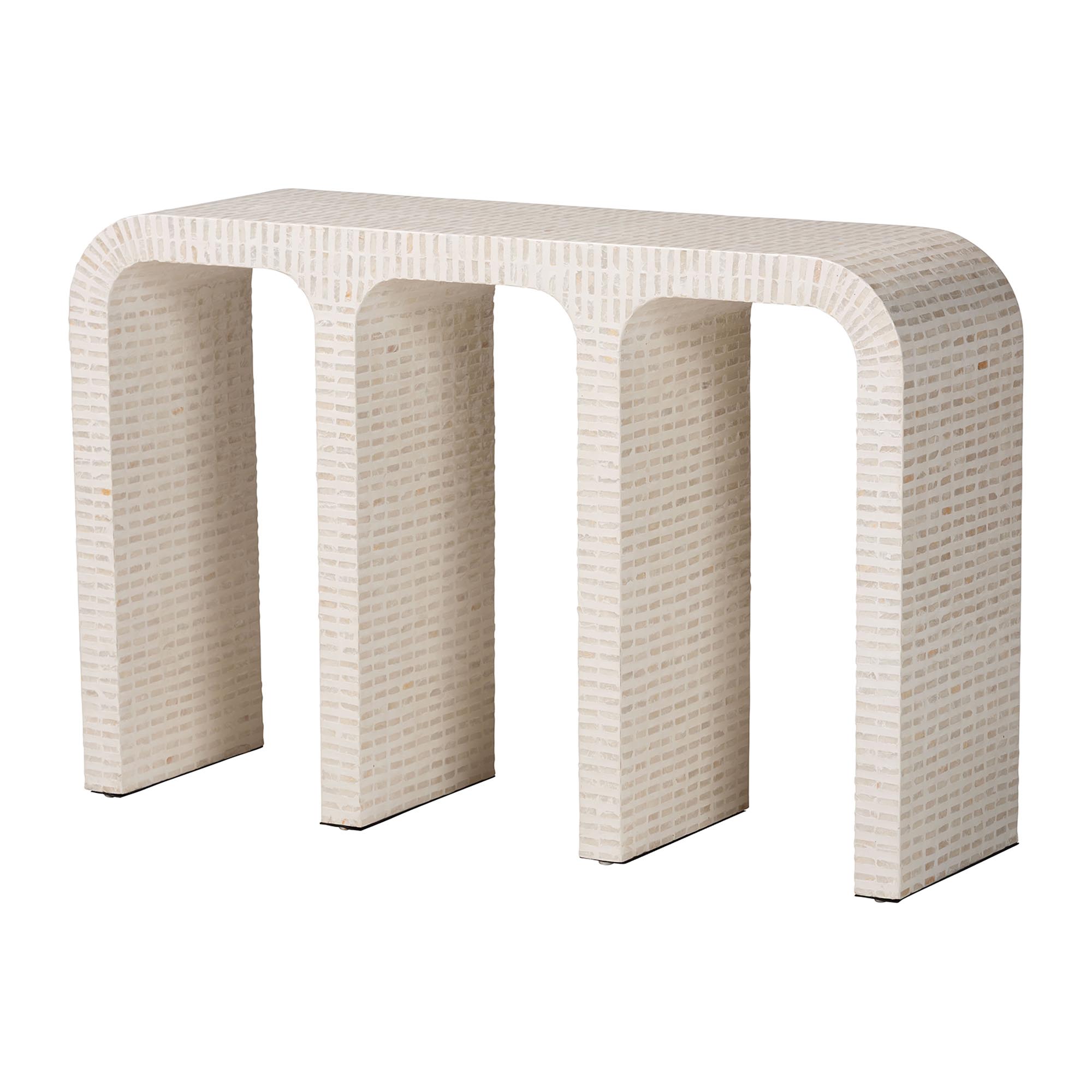 bali & pari Chalina Capiz Shell Console Table